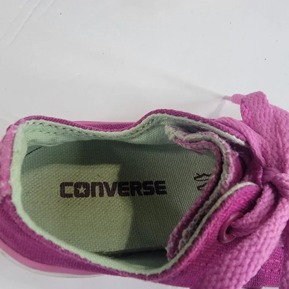 Converse Chuck Taylor All Star Kids 11 Fuchsia Pink Low Top Sneakers